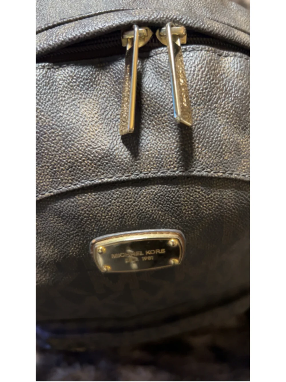 Women's Michael Kors Studded Backpack One Size Brown Gold
